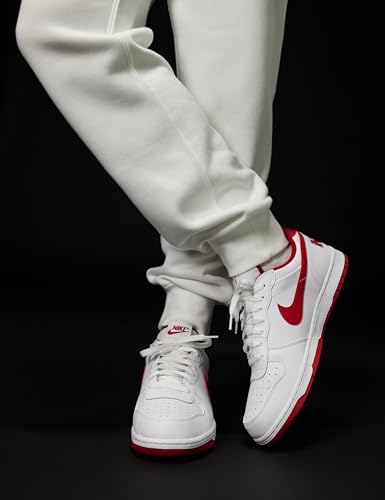 Nike Men's Big Low Shoes, White/Gym Red, 13