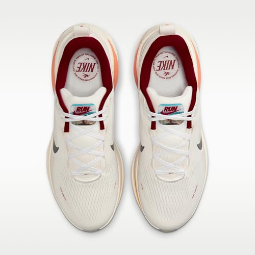 Nike Vomero 18 Men's Road Running Shoes (White/Phantom/Team Crimson/Dark Hazel) Size 7