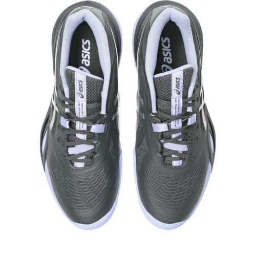 Asics Gel-Resolution X Tennis Shoes for Men, Graphite Grey/Pure Silver, 12