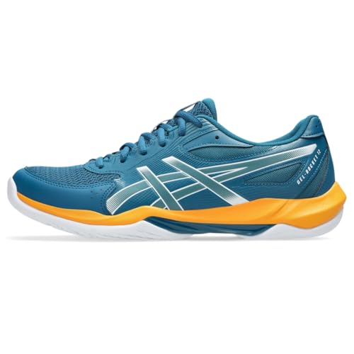 ASICS Men's Gel-Rocket 12 Volleyball Shoes, 10.5, Dark Teal/YAMABUKI