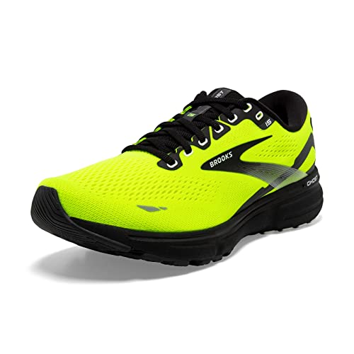 Brooks Men's Ghost 15 Neutral Running Shoe - Nightlife/Black/Ebony - 9 Medium