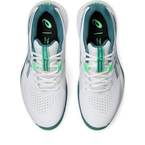 ASICS Men's Gel-Challenger 15 Padel Tennis Shoes, 7, White/Misty Pine