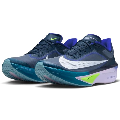 Nike Zoom Fly 6 Men's Road Racing Shoes (Obsidian/Persian Violet/Volt/White) Size 7