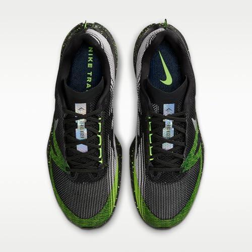 Nike Kiger 10 Trail Running Shoes (Black/Volt Ice/Tattoo/Phantom) Size 11