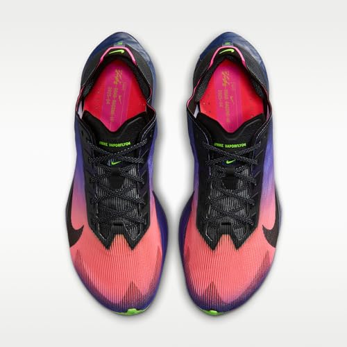 Nike Vaporfly 4 Glam Women's Road Racing Shoes (Dark Obsidian/Purple Dynasty/Flash Crimson/Black) Size 7