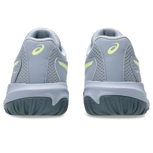 ASICS Kid's Gel-Resolution X Grade School Tennis Shoes, 5, Grey Blue/Pistachio