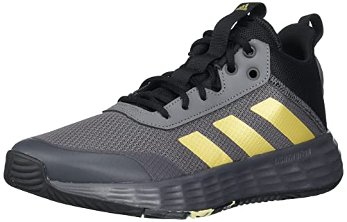 Adidas Adult Ownthegame Shoes Grey Five/Matte Gold/Core Black 14