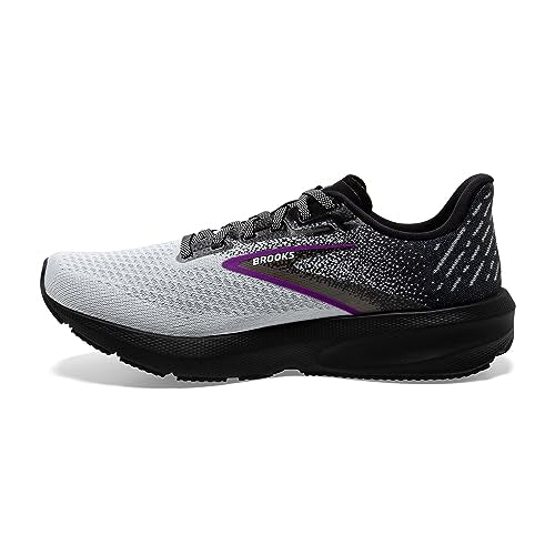 Brooks Launch 10 Black/White/Violet 8.5 B (M)
