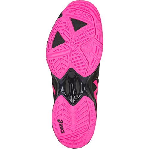 ASICS Womens Gel-Solution Speed 3 Sneaker, Black/Hot Pink/Silver, Size 8