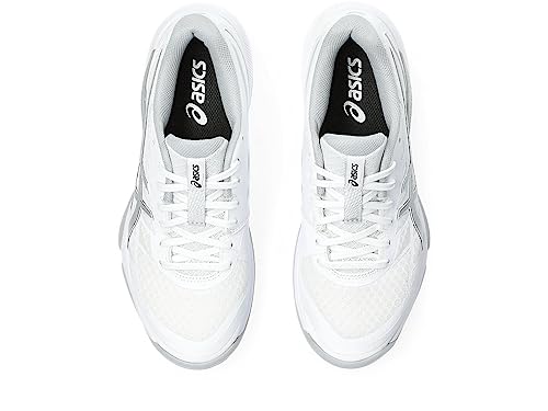 ASICS Women's Gel-Tactic 12 Volleyball Shoes, 10, White/Pure Silver