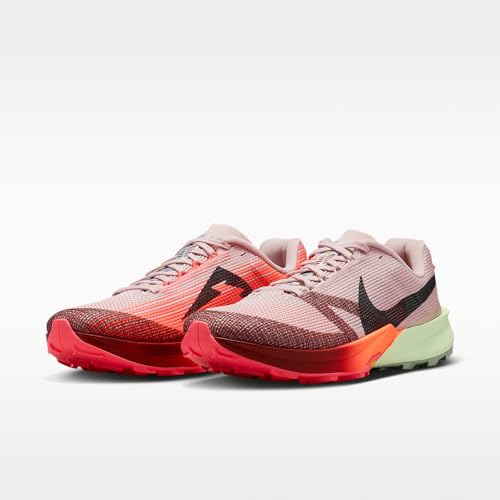 Nike Kiger 10 Trail Running Shoes (Silt Red/Volt Tint/Hot Lava/Burgundy Ash) Size 11