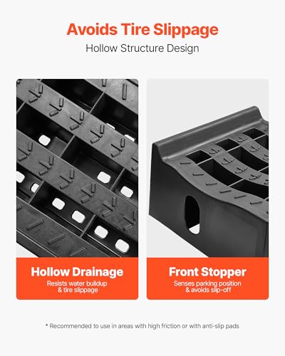 VEVOR Car Ramps, 2 PCS 13000 lbs GVW Capacity, 6.3 in Lift Height, Portable High Profile Car Service Ramps for Home Garage Maintenance and Oil Changes, Heavy Duty for Truck SUV Vehicle Repair, Black