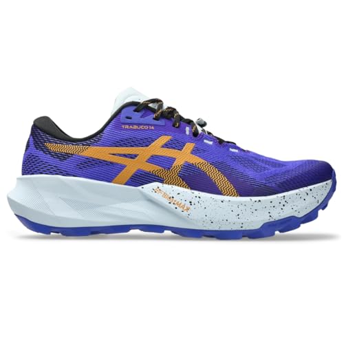 ASICS Men's Trabuco 14 Trail Running Shoes, 9.5, Cobalt Burst/Sandstorm