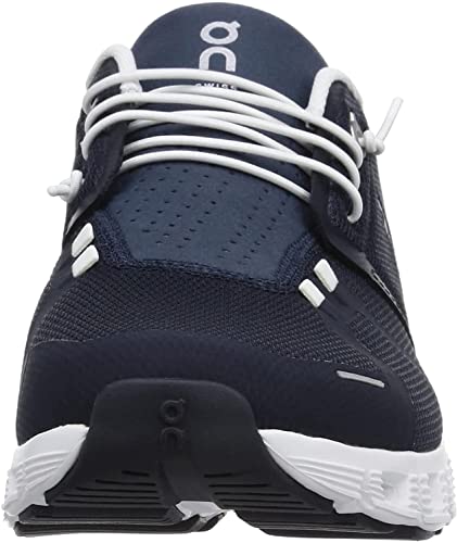 On Men's Cloud 5 Sneakers, Midnight/White, 8