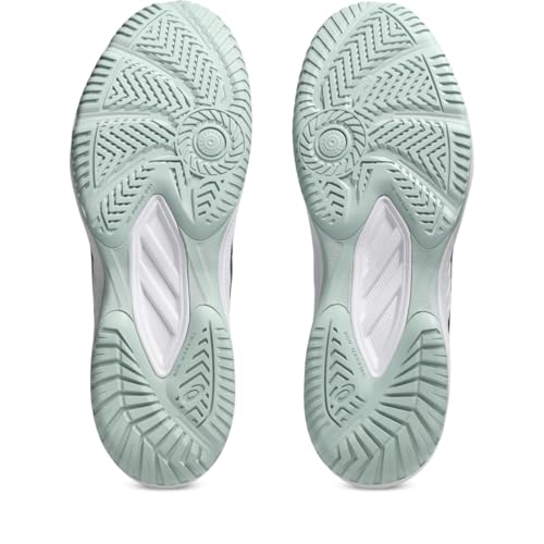 ASICS Men's Upcourt 6 Volleyball Shoes, 13, White/Tranquil Teal