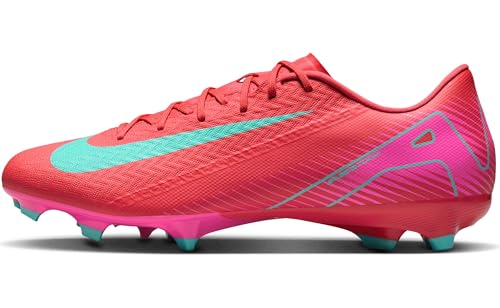 Nike Mercurial Vapor 16 Academy MG Low-Top Soccer Cleats (FQ8374-800, Ember Glow/Aurora Green) Size 10.5