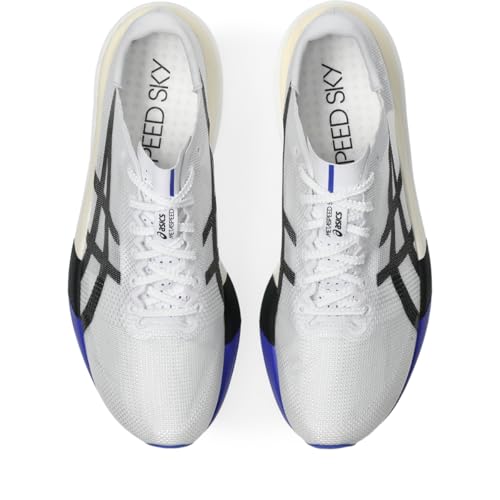 ASICS Unisex METASPEED Sky Tokyo Running Shoes, 9M / 10.5W, White/Cobalt Burst