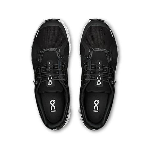 On Men's Cloud 6 Sneakers, Black | White, 10 Medium US