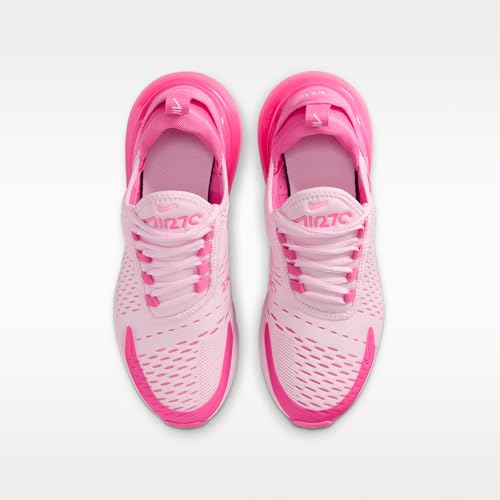 Nike Air Max 270 Big Kids' Shoes (Pink Foam/Pinksicle/White/Hyper Pink) Size 4