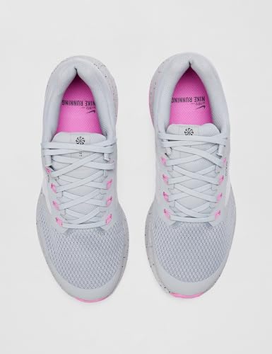 Nike Women's Run Swift 3 Road Running Shoes, Vast Grey/Playful Pink-Light Smoke Grey, 8