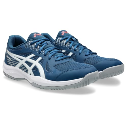 ASICS Men's Upcourt 6 Volleyball Shoes, 11.5, MAKO Blue/White