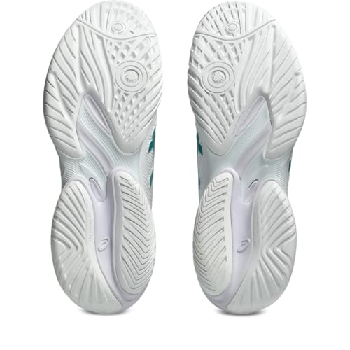 ASICS Men's Court FF 3 Tennis Shoes, 10.5, White/Pitch Green
