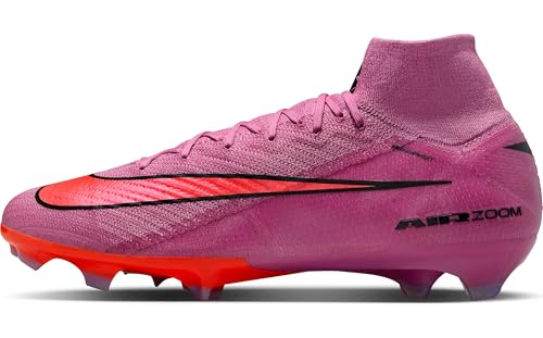 Nike Mercurial Superfly 10 Elite Firm-Ground High-Top Soccer Cleats (Magic Flamingo/Total Crimson/Black) Size 13