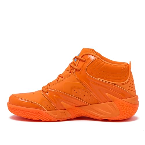 SHAQ Devastator High Top Basketball Shoes for Men, Indoor or Outdoor Court Basketball Mens Sneakers Size 8 to 15 - Orange, 8.5 Medium
