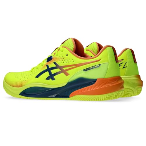 ASICS Men's Gel-Challenger 15 Padel L.e.Trainers, Safety Yellow Twilight Blue, 9.5 US