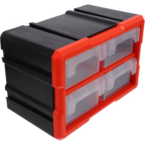 Zerodeko Modular Parts Organizer Box with Compartments, Screw and Fastener Storage Cabinet for Electronics, Tool Storage Drawers Suitable for Workshop and Garage Use