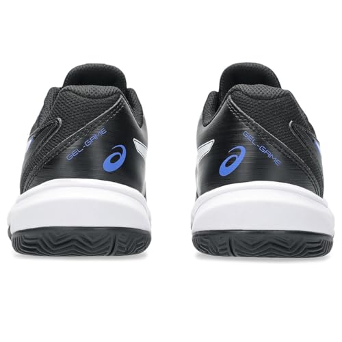 ASICS Boy's Sneaker, Black White, 6 Big Kid