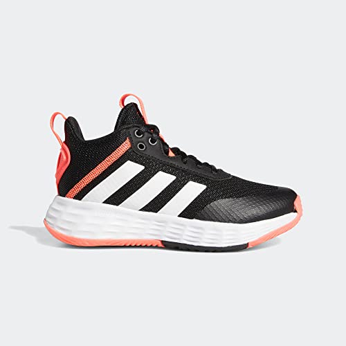Adidas Big Kid Ownthegame 2.0 Shoes Core Black/White/Turbo 6.5