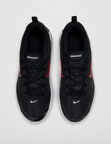 Nike Little Kids' Air Max Bia Shoes, Black/University Red-White-Anthracite, 2Y
