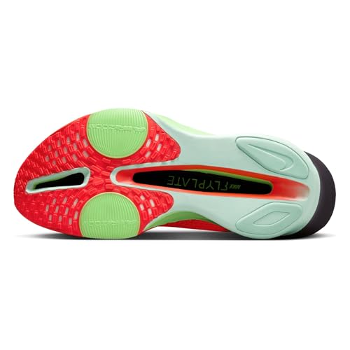 Nike Alphafly 3 Men's Road Racing Shoes (FD8311-600, Bright Crimson/Lime Blast/Mint Foam/Cave Purple) Size 11