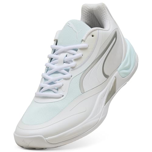 Puma Men's All-Pro Nitro Basketball Shoes, White-Aqua AH25, 13