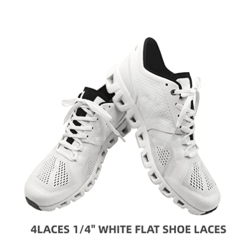 NDTEZUGT 2 Pairs Shoelaces for On Cloud X3, X4, Shift, Cloudflow White 54in