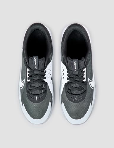 Nike Big Kid's Sonic Fly Running Shoes, Black/White-Wolf Grey, 5Y
