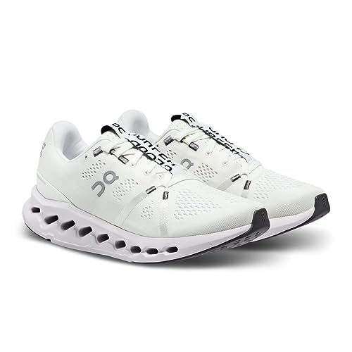 On Womens, Cloudsurfer White/Frost, 5, Medium
