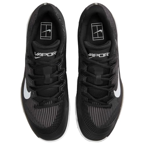 Nike Vapor 12 Women's Hard Court Tennis Shoes (Black/Dark Smoke Grey/White, US Footwear Size System, Adult, Women, Numeric, Medium, 9)