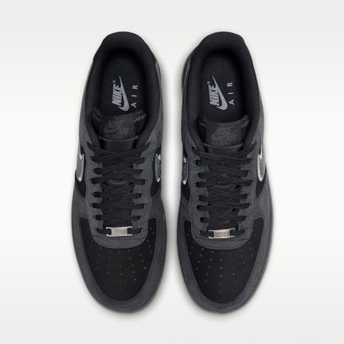 Nike Air Force 1 '07 LV8 Men's Shoes (Black/Smoke Grey/Dark Smoke Grey) Size 8