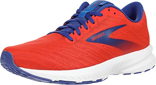 Brooks Mens Launch 7 Running Shoe - Cherry/Red/Mazarine - D - 10.5