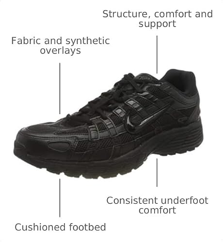 Nike P-6000 TrainersMen, Black/White, 9 US