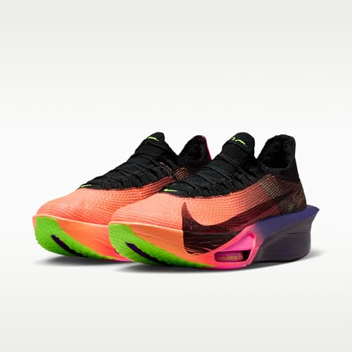 Nike Alphafly 3 Glam Men's Road Racing Shoes (Orange Pulse/Purple Dynasty/Electric Green/Black) Size 12