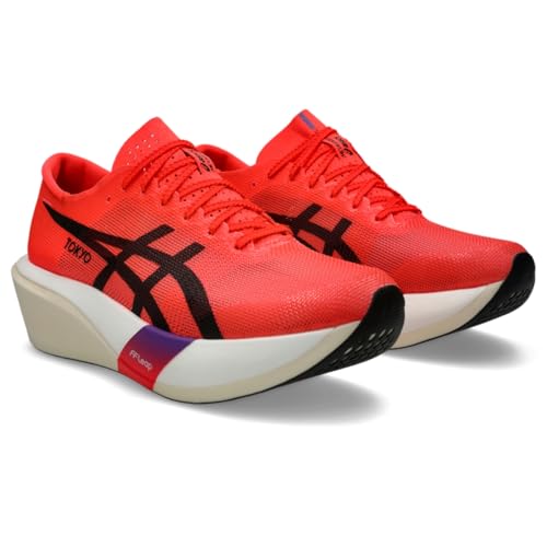 ASICS Unisex METASPEED Edge Tokyo Running, 11.5M / 13W, Flash RED/Black