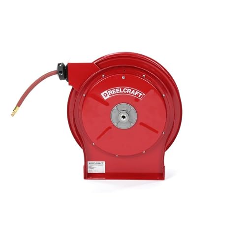 Reelcraft 5650-OLP-SE - 3/8" x 50 ft. 300 psi, Air/Water Reel with Hose 1/4" MNPT