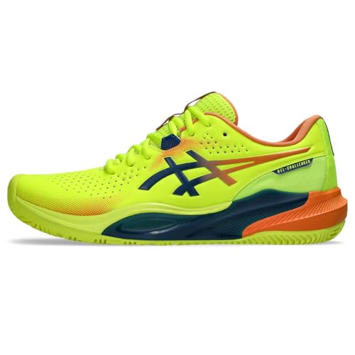 ASICS Men's Gel-Challenger 15 Padel L.e.Trainers, Safety Yellow Twilight Blue, 9.5 US