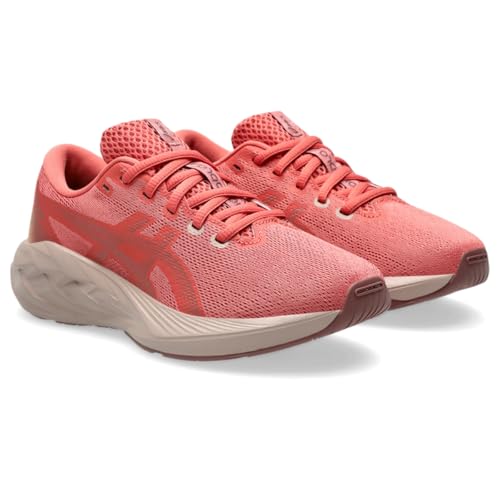 ASICS Kid's NOVABLAST 5 Grade School Running Shoe, 6, Dark Pink Clay/Rubble RED