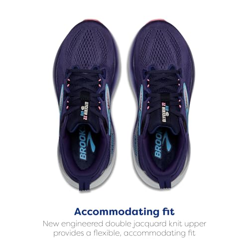 Brooks Women’s Glycerin GTS 22 Supportive Running Shoe - Blue Ribbon/Peacoat/Dianthus - 7 Medium