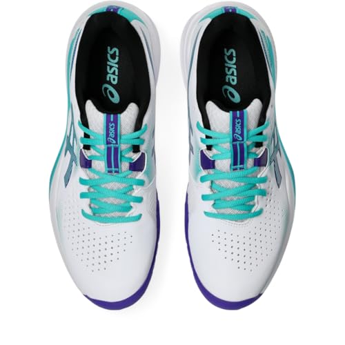 ASICS Men's Gel-Challenger 15 Tennis Shoes, 10, White/SEA Glass