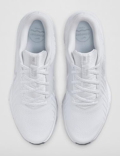 Nike Men's Run Defy Road Running Shoes, White/Pure Platinum-Black, 11